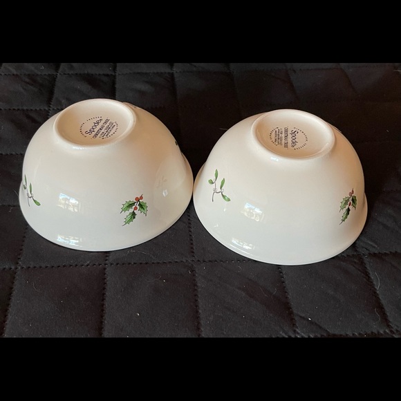 Naughty or Nice Spode Christmas Tree 🎄 Set of Two Dip Bowls - Picture 3 of 5